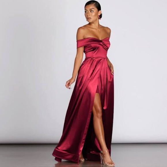 Formal Off The Shoulder Dress - Picture 3 of 4